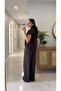 Mistra Brown Denim Garnished Set - 4