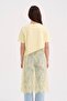 Women's 100% Cotton Lace Detailed Design Tunic Tshirt - 3