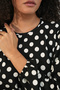 Women's Tunic Pants Polka Dot Top and Bottom Set 1013 - A.Black - 5