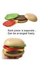 DIY 6 Layer Hamburger Block Squishy Squeeze Toy – Fidget Stress Ball for Kids & Adults | Soft Sensory Decompression Toy for Anxiety Relief & Study Focus - 2