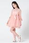 Satin Skirt with Tulle Belt Girls' Graduation Evening Dress Kvc3006