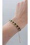 Gold Black Heart Detail Miyuki Knitted Bracelet - 2