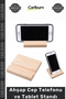 Special Production Quality Natural Solid Wood Desktop Ergonomic Stylish Design Wooden Mobile Phone Tablet Stand