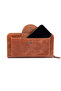 2737 Genuine Leather Wallet with Phone Compartment, Zipper, Multiple Compartments, Card Holder, Daily Use B - 2