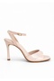 Nude Patent Leather Thin Heeled Evening Dress Shoes - 2