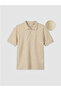 Lcw Kids Polo Collar Textured Boys' T-Shirt - 5