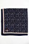 Women's Navy Blue Beige Floral Patterned Stitched Writing Pad - 2