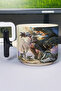 كوب فاخر من السيراميك المطبوع من Monster Hunter: World (قطعة واحدة) على شكل حرف T بمقبض أسود خاص V3T
