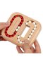 Hand-Eye Coordination Montessori Puzzle Wooden Educational Rubik's Cube Game & Intelligence-Enhancing Colorful Bead Abacus Puzzle Toy, Fun Brain Exercise Set for Kids and Adults - 7