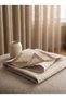 Beige Color Linen Effect Tulle Curtain |   1 to 3 Dense Pleats |   Ready for Planting |   No Ironing Required - 4