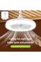 36W LED Multi-Function Ceiling Fan Light With Remote Control, Dimmable, 3 Wind Speeds, Timer, White - 4
