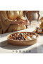 Oval Serving Tray with Crystal-Clear acrylic Lid & Removable Dividers, Bamboo, 29cm - 3