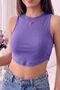 Women's Camisole Hollow Out Fitted Crop Top Tank Top - 2
