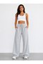 Double Black and Gray Wide-Leg Sweatpants Set - Effortless Style for Home, Sports, and Outdoors - 5
