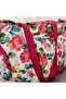 Red Baby Care Bag, Lunchbag, Floral Patterned Women's Bag 100% Cotton - 5