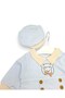 Newborn Baby Boy 5-Piece Hospital Discharge Outfit Set with Bow Tie, Overalls, and Blanket - 2