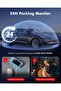 4K 3 Channel Dash Cam Front and Rear Inside for Uber Taxi, Dual Front Lens - 4