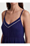Gencc Quality V-Neck Strap Maternity Nightgown - 3