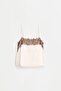 Saten dantel top