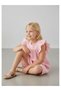 Girl's Scallop Dress - Pink - 3