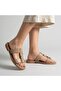(Bianca) Buckle Detailed Daily Women's Slippers Vison - 4