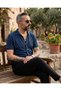 Men's Old Money Knitted Cotton Short Sleeve Shirt - 7