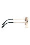 Polarized Sunglasses Gold Frame Green Mirror Lens 57mm - M8033GR3PV - 3