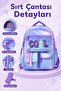 Purple Tr5 3-Piece School Bag Set Includes Insulated Lunch Box and Double Pencil Holder - 3