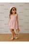 Children's Muslin Double-Breasted Button Detail Dress