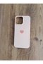 iPhone 15 Pro Max Heart Printed Velvet Inside Silicone Phone Case (Powder)