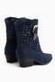 Alesia Genuine Leather Blue Suede Belt Detailed Summer Western Women's Boots - 6