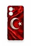 Realme 10 Compatible Turkish Flag Patterned Silicone Case - 2