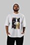 For the Love of Cats 33 Front Cat Printed White Oversize T-Shirt 100% Cotton Unisex Cat Lover Premium Design - 6