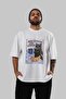 For the Sake of Cats 111 Front Cat Printed White Oversize T-Shirt 100% Cotton Unisex Cat Lover Premium Design - 6