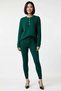 Women's Plus Size Ribbed Knitwear Set Oversize Sweater Pants Crew Neck Long Sleeve Narrow Leg Comfortable - 4