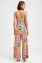 Women's Oversize Strapless Thin Strap Maxi Beach Set Ethnic Pattern Woven Viscose Comfortable Casual Modern - 5