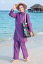 Ece Model Leopard 3-Piece Set Hijab Swimsuit Set