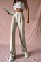 Cream-Colored Loose-Fit Trousers Suitable for City Style - 2