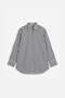 Navy Blue-White01-Hidden Placket Shirt Tunic
