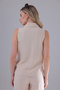 Tie-Fastened Double-Breasted Modal Tencel Fabric Blouse Shirt - 3