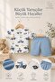 Baby Boy Set Car Patterned Shorts Set Cotton 2-Piece Summer Baby Set - 2
