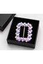 Evening Dress Stone Belt Buckle 6X5 cm Crystal Stone Dress Belt Buckle - 3