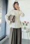 Premium Side Slit Detailed Tunic - Ecru - 3
