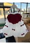 Shedress Burgundy and White Bow Tutu Girls' Dress - Special Design and Puffy Skirt - 4