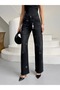 Women's High-Waisted Palazzo Stretch Fabric Stretchy Jeans Pants
