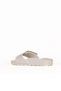Madrid Eva Big Buckle Kadın Bej Günlük Stil Terlik 1029633-20116 - 4