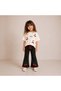 Girl's Cherry Embroidered T-Shirt & Leggings Set