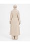 Women's Stone Double-Breasted Metal Buttoned Belted Long Hijab Unlined Summer Trench Coat - 6