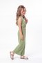Girl's Cotton Muslin Comfortable Set M00826 Green - 3