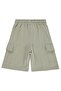 Basic Cargo Pocket Capri for 6-9 Years - Gray - 2